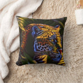 強大なジャガーとジャングルの捕食者 クッション (ブランケット)