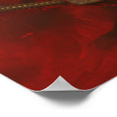 強大なスパルタン戦士の剣と盾ポー ポスター (角)