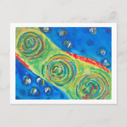 強大なタコ ポストカード (正面)