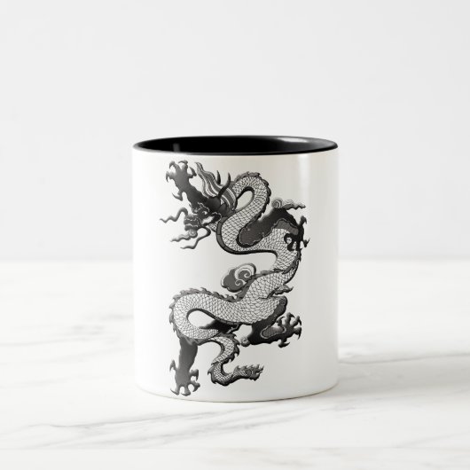 強大なドラゴンのマグ ツートーンマグカップ (中央)
