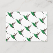 強大なハチドリ標準的なマット 名刺 (裏面)