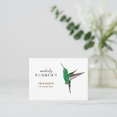 強大なハチドリ標準的なマット 名刺 (スタンド正面)