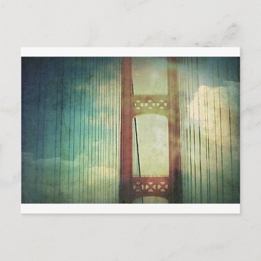 強大なマキナック橋ミシガン州 ポストカード (正面)