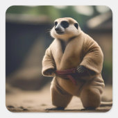 強大なメルカト：相撲の対決 スクエアシール (正面)