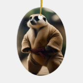 強大なメルカト:相撲の対決 セラミックオーナメント (正面)