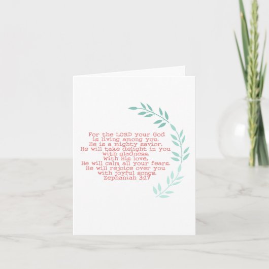 強大な救助者のnotecard カード (正面)