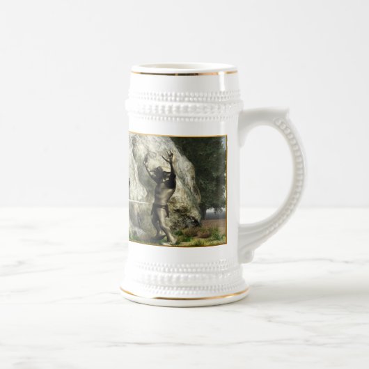 、強大な敵手渡しますか、または死んで下さい ビールジョッキ (右)