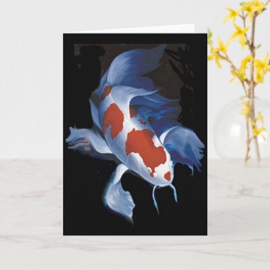 強大な蝶コイ カード (黄色い花)