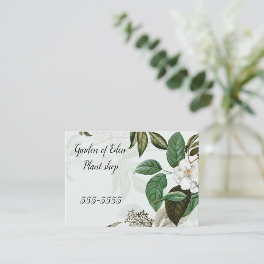 強大、3.5" x 2.5"名刺 名刺 (スタンド正面)