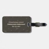 強専攻の度アルカナタロットカードライオン ラゲッジタグ (裏面横)