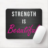 強度が美しい – 女性のジム動機 マウスパッド (マウス)