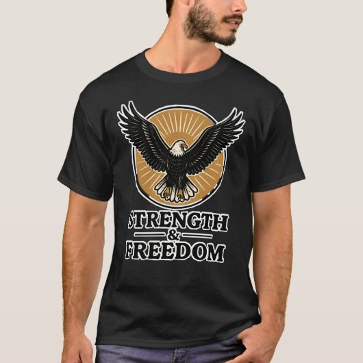 強度とフリーダムイーグルティー Tシャツ (正面)