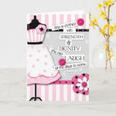 強度と尊厳聖なる書物、 経典勇気付けられるカード カード (黄色い花)