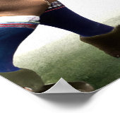 強度のテスト – ラグビーアートプリント ポスター (角)