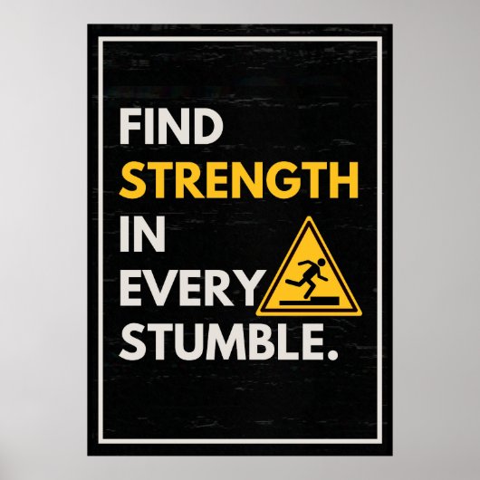 強度の検索 – やる気を起こさせる引用文 ポスター (正面)