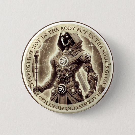 強度は体ではない – M BHM2025 缶バッジ (正面)