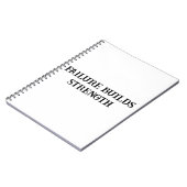 強度やる気を起こさせる建物ノート男性へ ノートブック (左側)