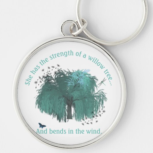 強度ウィローツリー引用文 感動的 キーホルダー (正面)