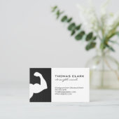 強度コーチアームの曲げ 名刺 (スタンド正面)