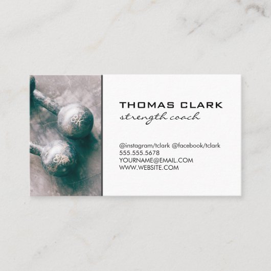 強度コーチアームの曲げ |重み 名刺 (正面)