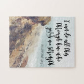 強度スピリチュアル引用文シースケープウォーター色 ジグソーパズル (横)