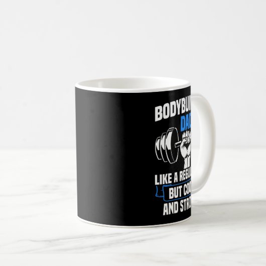 強度スポーツジムおもしろいボディビルパパ コーヒーマグカップ (正面右)