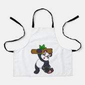 強度トレーニングで木材を使用したパンダ エプロン (正面)