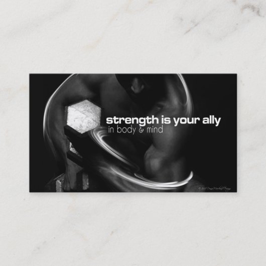 強度トレーニング配布資料カード 名刺 (正面)