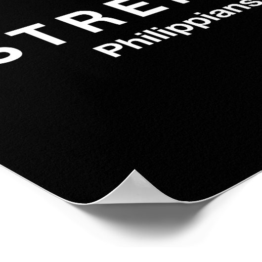 強度ピリピ4:13 ポスター (角)