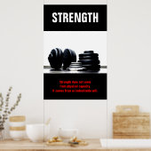 強度ボディビル訓練やる気を起こさせる ポスター (キッチン)