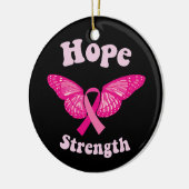 強度女性がん認識度乳がん セラミックオーナメント (左)