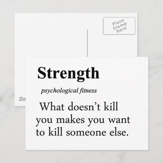 強度定義 ポストカード (正面/裏面)