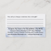 強度訓練用配布資料カード 名刺 (裏面)