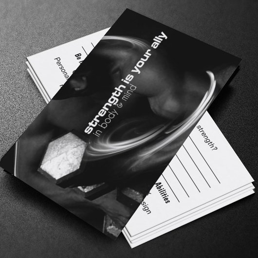 強度訓練用配布資料カード 名刺