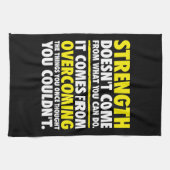 強度 – やる気を起こさせる キッチンタオル (横)