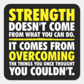 強度 – やる気を起こさせる スクエアシール (正面)