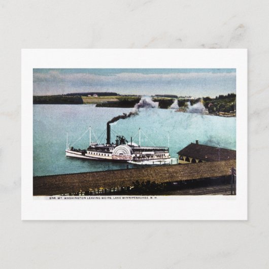 [強度]ワシントン山、ウィンニペサウキー湖、北海省 ポストカード (正面)