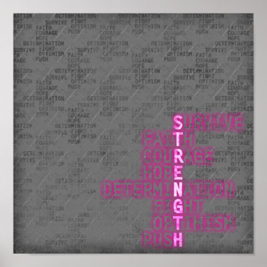 強度，乳がん認識度ポスター ポスター (正面)