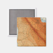 強度、欠陥を示すSanta Cruz四角形 マグネット (正面/裏面)