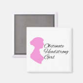 強情な女の子のマグネット マグネット (正面/裏面)