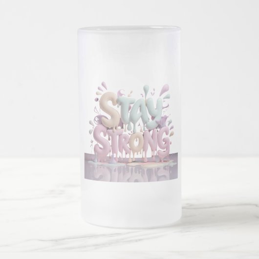 強意欲を起こく保つ フロストグラスビールジョッキ (中央)