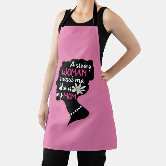 強感動的い女性ピンクのお母さんの日 エプロン (インサイチュ)