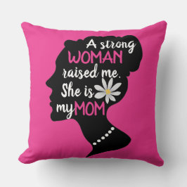 強感動的い女性ピンクのお母さんの日 クッション