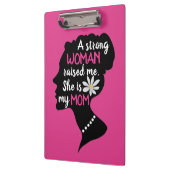 強感動的い女性ピンクのお母さんの日 クリップボード (左)