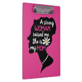 強感動的い女性ピンクのお母さんの日 クリップボード (右)