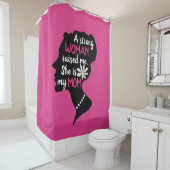 強感動的い女性ピンクのお母さんの日 シャワーカーテン (インサイチュ)