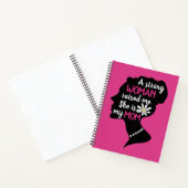 強感動的い女性ピンクのお母さんの日 ノートブック (内部)