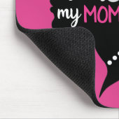 強感動的い女性ピンクのお母さんの日 マウスパッド (コーナー)