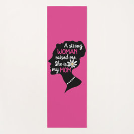 強感動的い女性ピンクのお母さんの日 ヨガマット