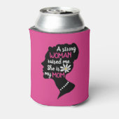 強感動的い女性ピンクのお母さんの日 缶クーラー (缶裏面)